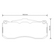 573294B BENDIX Комплект тормозных колодок, дисковый тормоз