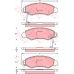 GDB3215 TRW Комплект тормозных колодок, дисковый тормоз