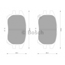 0 986 AB2 365 BOSCH Комплект тормозных колодок, дисковый тормоз