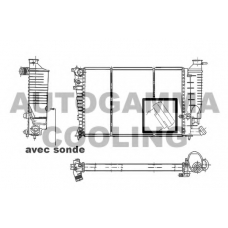 100236 AUTOGAMMA Радиатор, охлаждение двигателя
