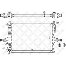 10-25165-SX STELLOX Радиатор, охлаждение двигателя