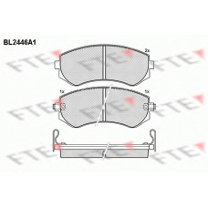 BL2446A1 FTE Комплект тормозных колодок, дисковый тормоз