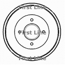 FBR746 FIRST LINE Тормозной барабан