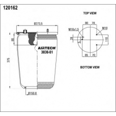 3836-01 P Airtech Кожух пневматической рессоры