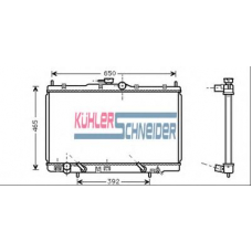 0100191 KUHLER SCHNEIDER Радиатор, охлаждение двигател