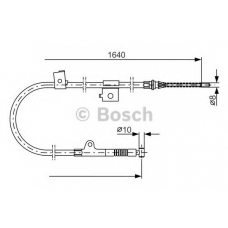 1 987 477 405 BOSCH Трос, стояночная тормозная система