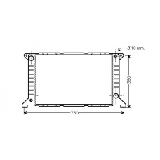 FD2169 AVA Радиатор, охлаждение двигателя