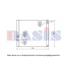 020022N AKS DASIS Радиатор, охлаждение двигателя