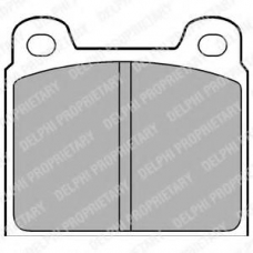 LP61 DELPHI Комплект тормозных колодок, дисковый тормоз