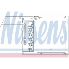 72666 NISSENS Теплообменник, отопление салона