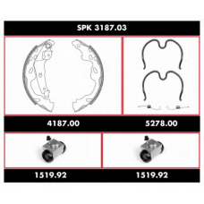 SPK 3187.03 ROADHOUSE Комплект тормозов, барабанный тормозной механизм