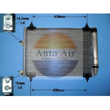 16-1251 AUTO AIR GLOUCESTER Конденсатор, кондиционер