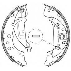 BSA2036.00 OPEN PARTS Комплект тормозных колодок