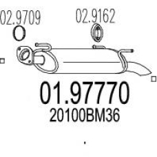 01.97770 MTS Глушитель выхлопных газов конечный