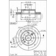 BS 8242 BRECO Тормозной диск