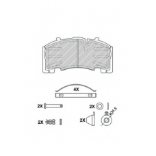 FCV4584B FERODO Комплект тормозных колодок, дисковый тормоз