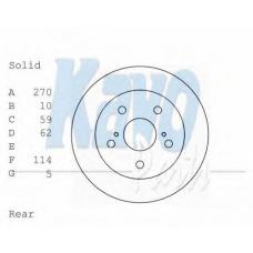 BR-9453 KAVO PARTS Тормозной диск