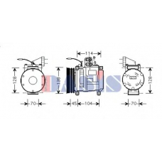 850863N AKS DASIS Компрессор, кондиционер