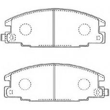 J1N010 AISIN Комплект тормозных колодок, дисковый тормоз