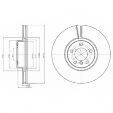 BG9063 DELPHI Тормозной диск