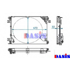 051910N AKS DASIS Конденсатор, кондиционер