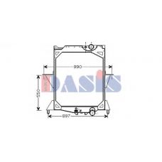 280009N AKS DASIS Радиатор, охлаждение двигателя