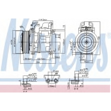 890023 NISSENS Компрессор, кондиционер