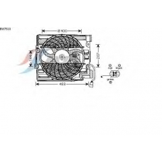 BW7510 AVA Вентилятор, охлаждение двигателя