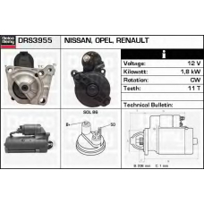 DRS3955 DELCO REMY Стартер