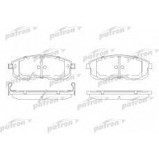 PBP691 PATRON Комплект тормозных колодок, дисковый тормоз