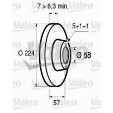 186140 VALEO Тормозной диск