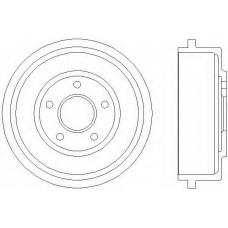 61244 PAGID Тормозной барабан