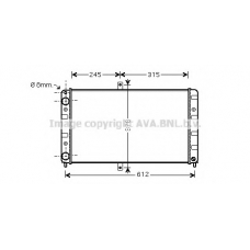 LA2016 AVA Радиатор, охлаждение двигателя