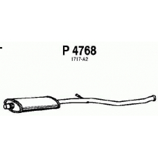 P4768 FENNO Средний глушитель выхлопных газов