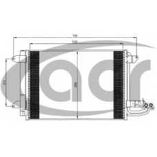 300561 ACR Конденсатор, кондиционер
