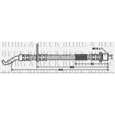BBH7329 BORG & BECK Тормозной шланг