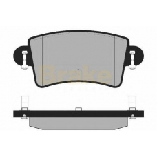 PA1302 BRAKE ENGINEERING Комплект тормозных колодок, дисковый тормоз