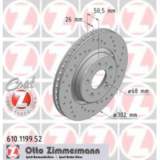 610.1199.52 ZIMMERMANN Тормозной диск