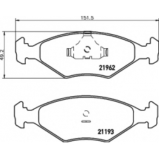 8DB 355 011-031 HELLA PAGID Комплект тормозных колодок, дисковый тормоз