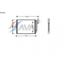 PRA5038 AVA Конденсатор, кондиционер