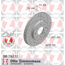 380.2162.52 ZIMMERMANN Тормозной диск