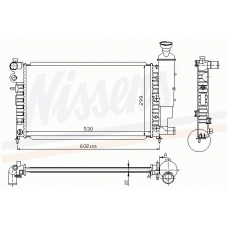 63537A NISSENS Радиатор, охлаждение двигателя