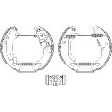 8DB 355 004-311 HELLA Комплект тормозных колодок