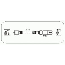 M22 JANMOR Комплект проводов зажигания