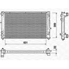 350213739000 MAGNETI MARELLI Радиатор, охлаждение двигателя