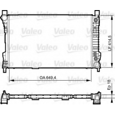 735144 VALEO Радиатор, охлаждение двигателя