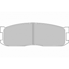 FD6462V NECTO Комплект тормозных колодок, дисковый тормоз