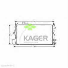 31-3470 KAGER Радиатор, охлаждение двигателя
