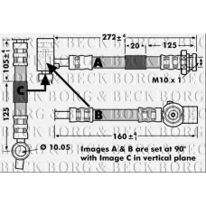 BBH7149 BORG & BECK Тормозной шланг