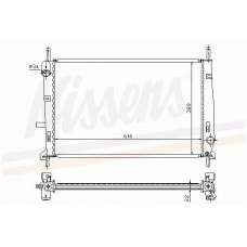 62104A NISSENS Радиатор, охлаждение двигателя